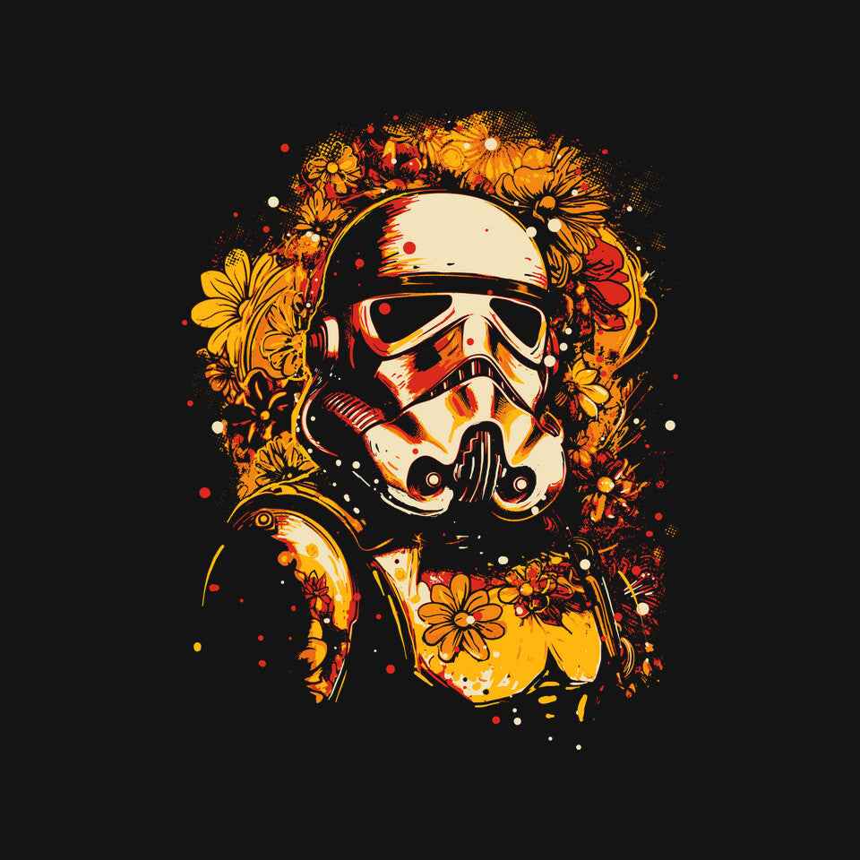 Flower Trooper – Sci-Fi Graphic T-Shirt