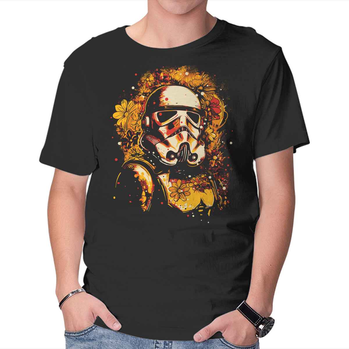 Flower Trooper – Sci-Fi Graphic T-Shirt