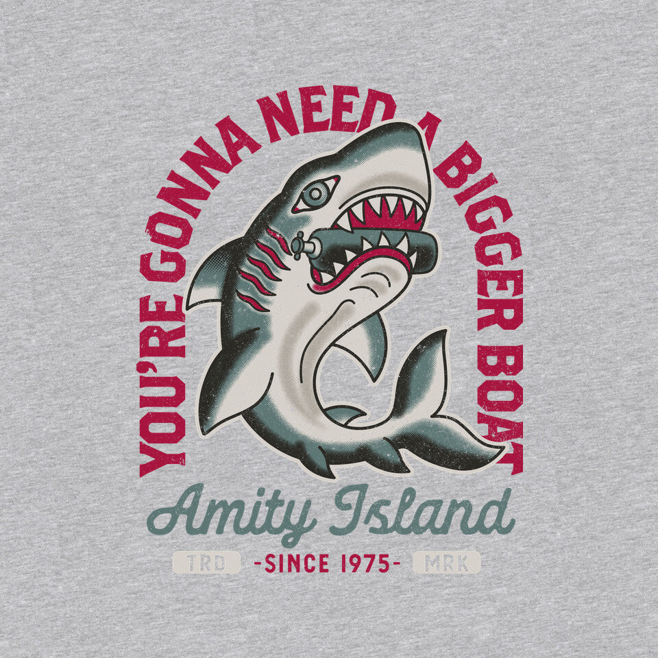 Amity Island Shark Tattoo – Horror Graphic T-Shirt