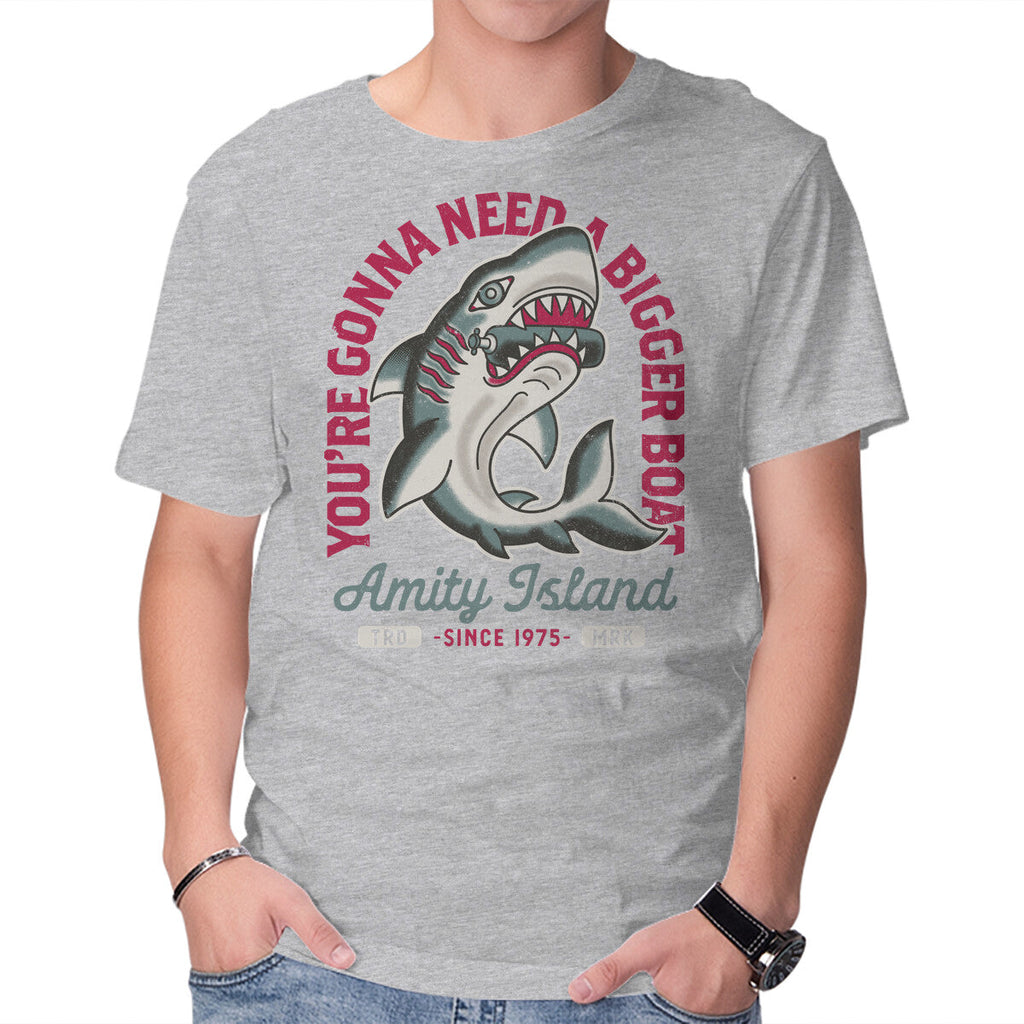 Amity Island Shark Tattoo – Horror Graphic T-Shirt