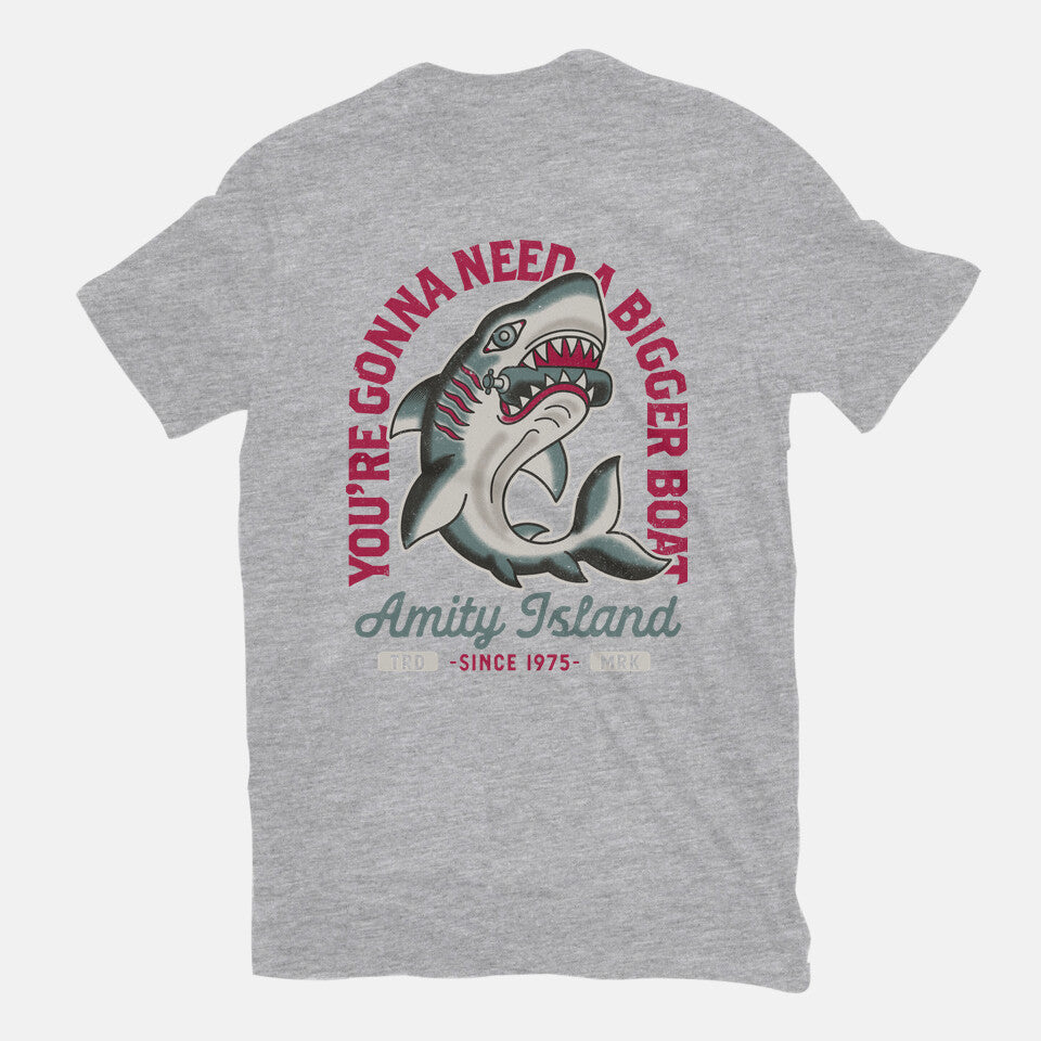 Amity Island Shark Tattoo – Horror Graphic T-Shirt