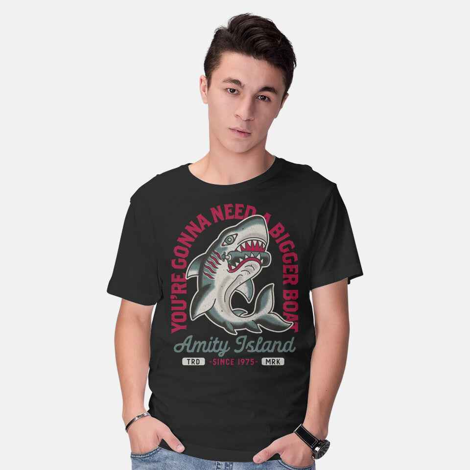 Amity Island Shark Tattoo – Horror Graphic T-Shirt