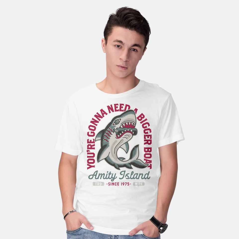 Amity Island Shark Tattoo – Horror Graphic T-Shirt