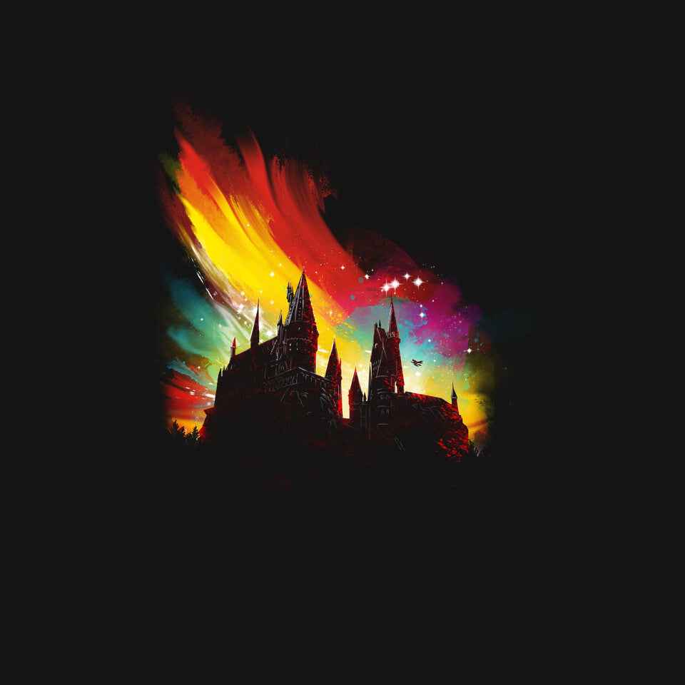 Sunset On The Castle – Fantasy Graphic T-Shirt