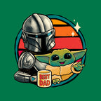 Beskar Dad – Sci-Fi Graphic T-Shirt design artwork for green graphic T-shirt