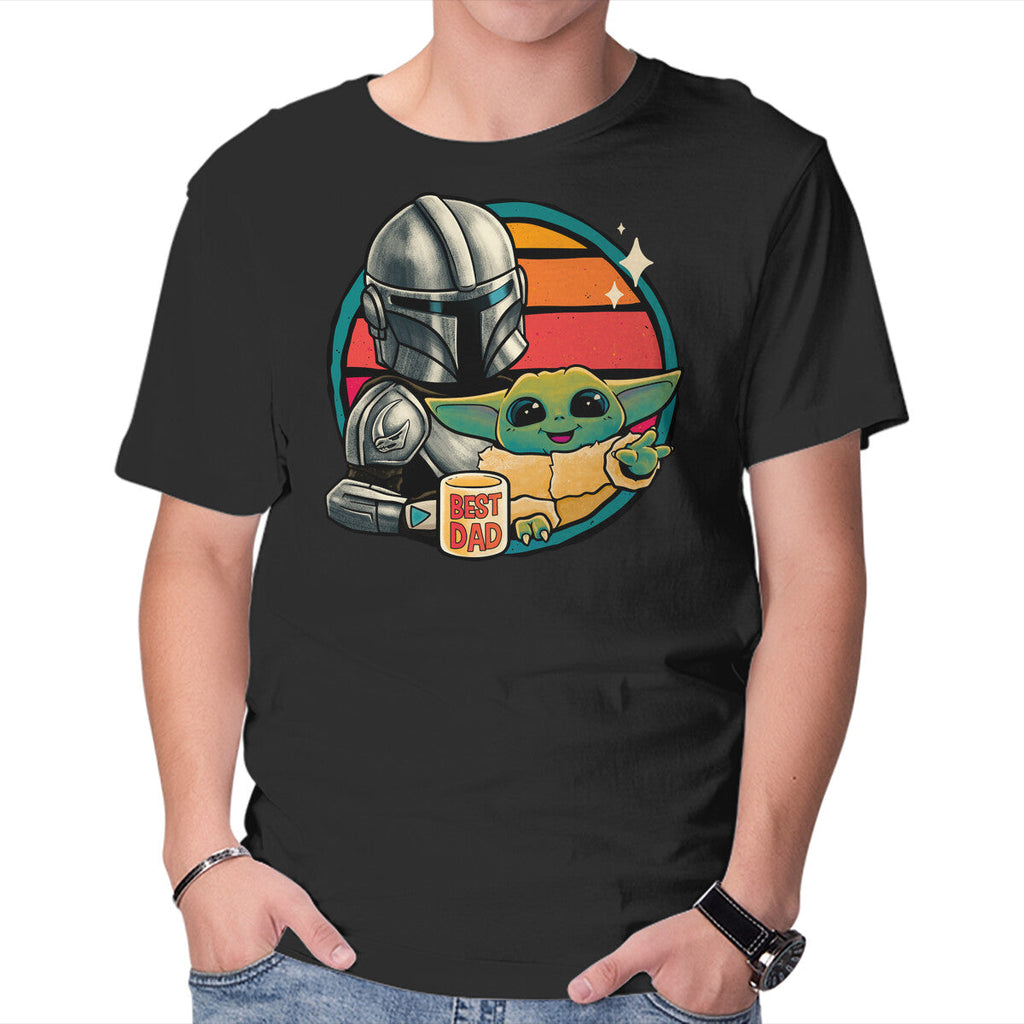 Beskar Dad – Sci-Fi Graphic T-Shirt in black, product display