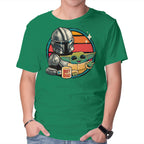 Beskar Dad – Sci-Fi Graphic T-Shirt in green, product display