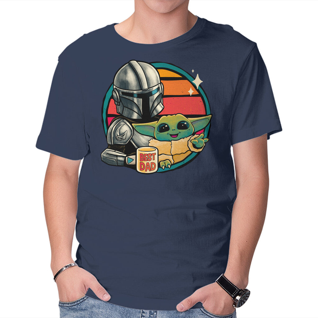 Beskar Dad – Sci-Fi Graphic T-Shirt in navy, product display