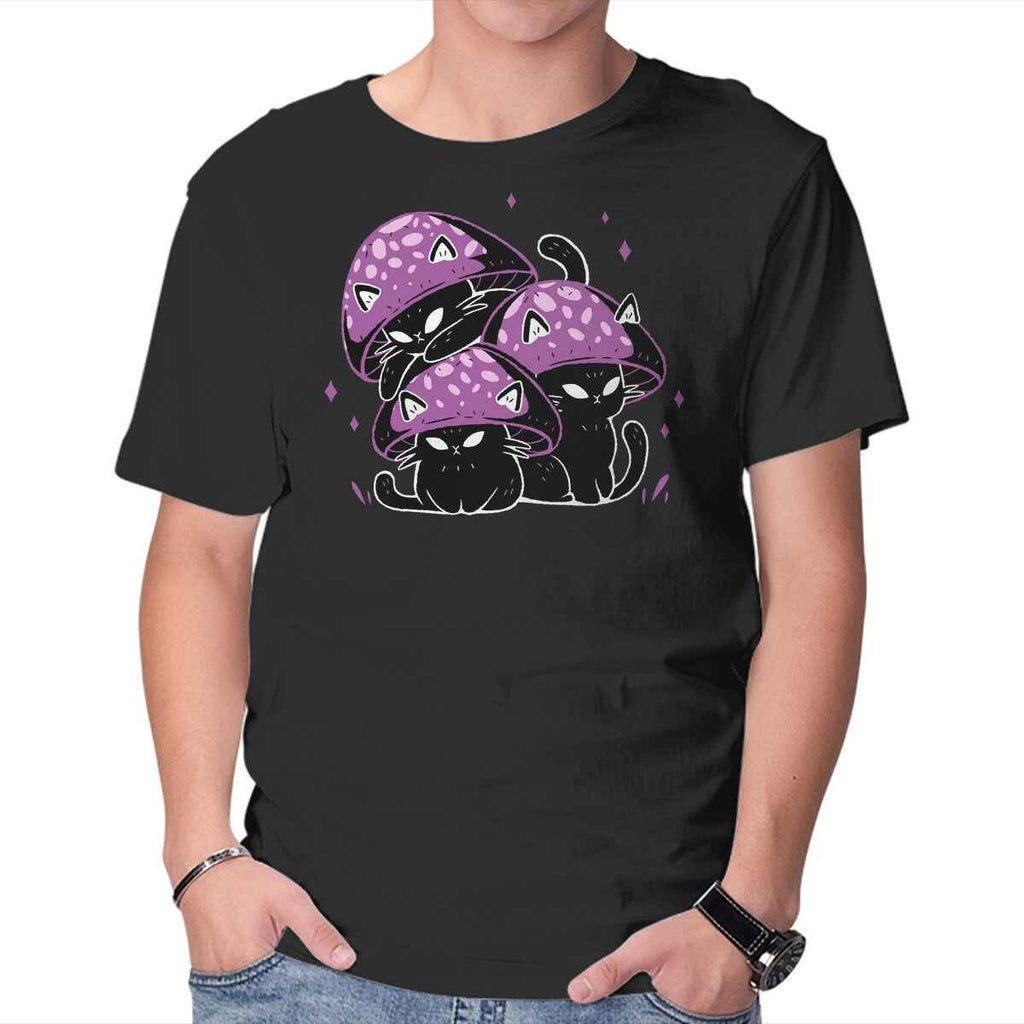 Mushroom Cats – Cat Graphic T-Shirt