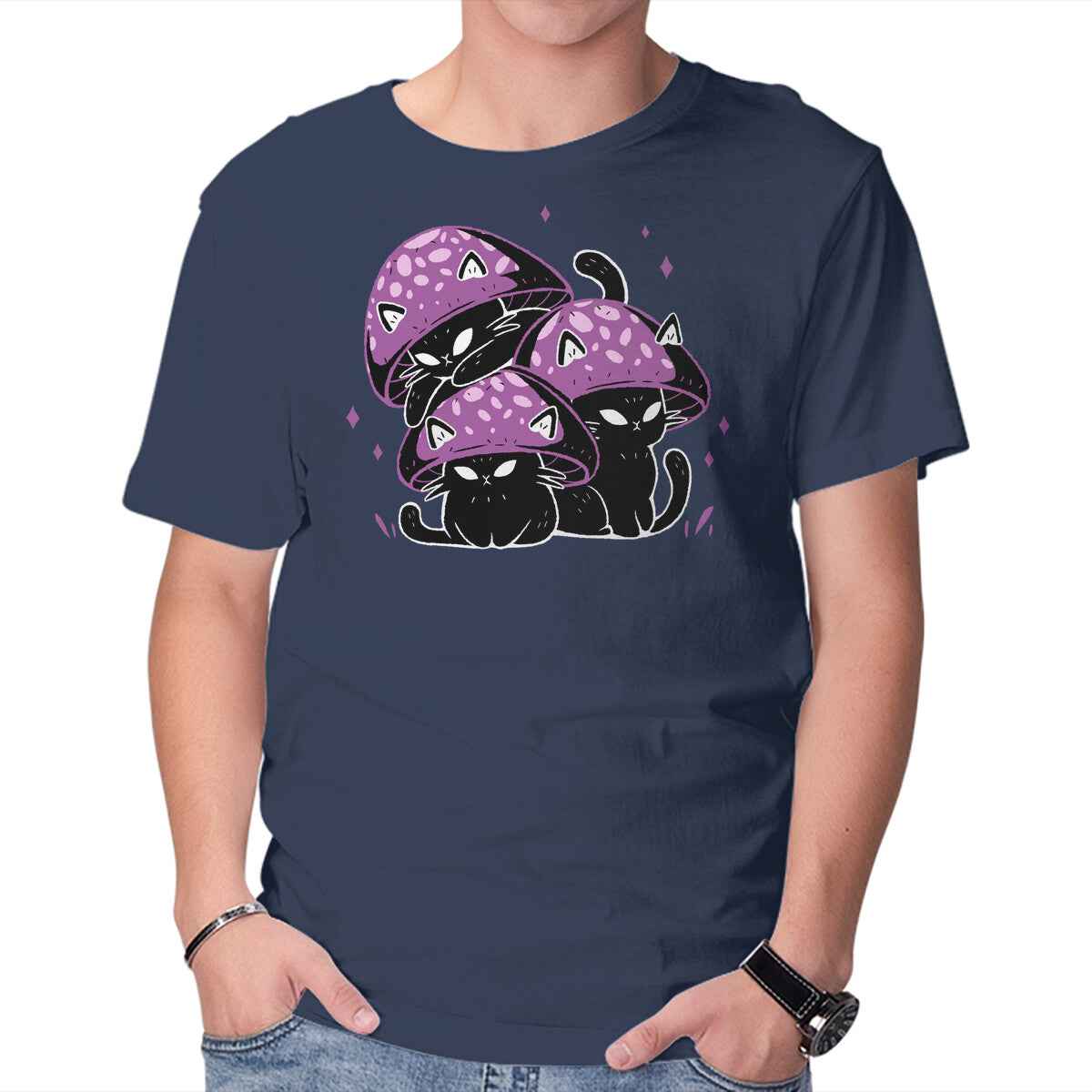 Mushroom Cats – Cat Graphic T-Shirt