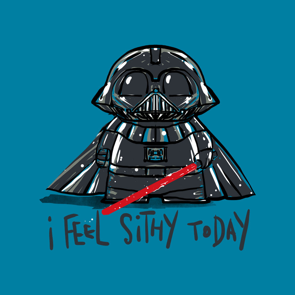 Sithy Inside – Gaming Graphic T-Shirt design artwork for turquoise graphic T-shirt