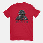 Sithy Inside – Gaming Graphic T-Shirt in red, flat-lay product view