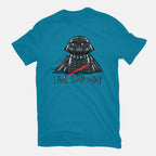 Sithy Inside – Gaming Graphic T-Shirt in turquoise, flat-lay product view
