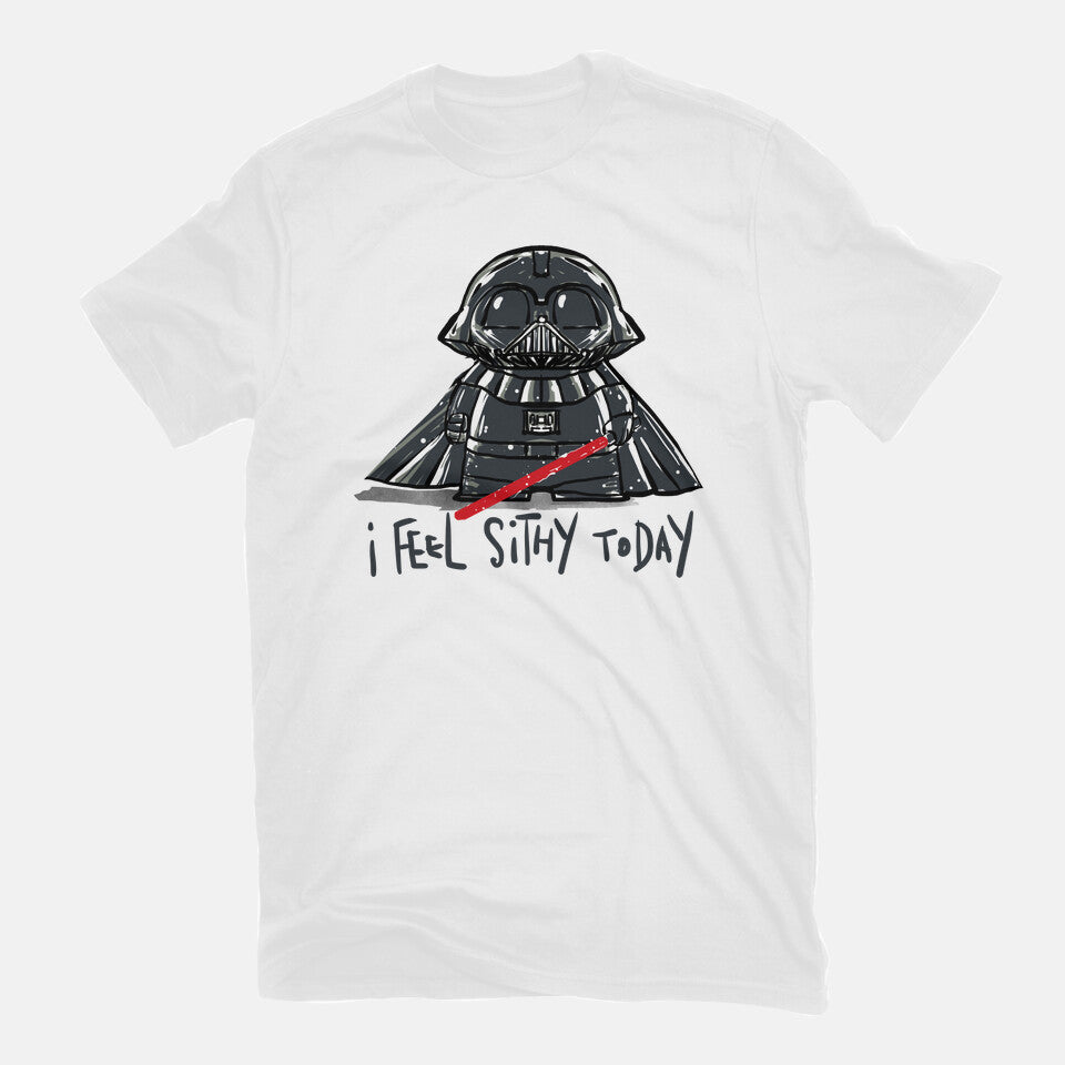 Sithy Inside – Gaming Graphic T-Shirt in white, flat-lay product view