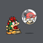 Bubble Attack – Gaming Graphic T-Shirt design artwork for charcoal graphic T-shirt