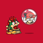 Bubble Attack – Gaming Graphic T-Shirt design artwork for red graphic T-shirt