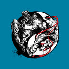 Endless Fight Graphic T-Shirt design artwork for turquoise graphic T-shirt