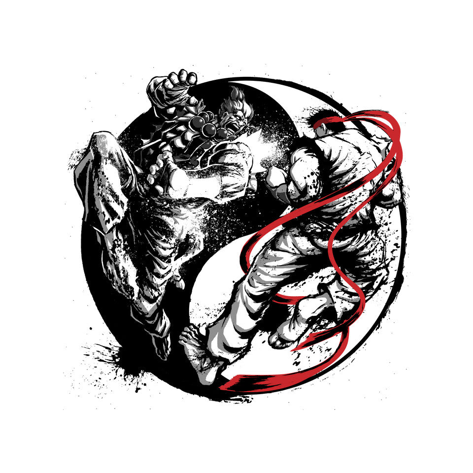 Endless Fight Graphic T-Shirt design artwork for white graphic T-shirt