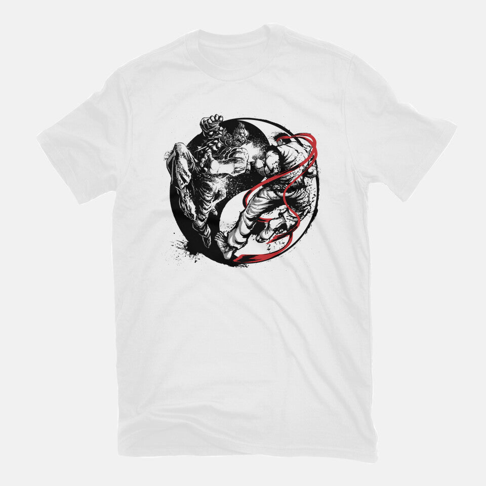 Endless Fight Graphic T-Shirt in white, flat-lay product view