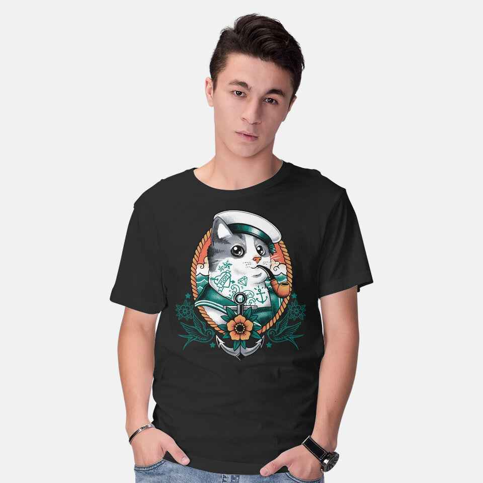 Sailor Cat Tattoo – Cat Graphic T-Shirt