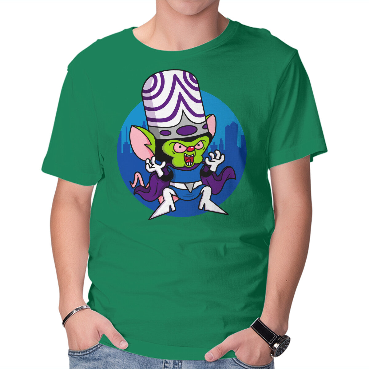 Double Conqueror Graphic T-Shirt in green, product display