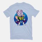 Double Conqueror Graphic T-Shirt in blue, flat-lay product view