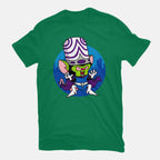 Double Conqueror Graphic T-Shirt in green, flat-lay product view