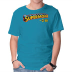 Supermom Graphic T-Shirt in turquoise, product display