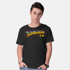 Model wearing black Supermom Graphic T-Shirt