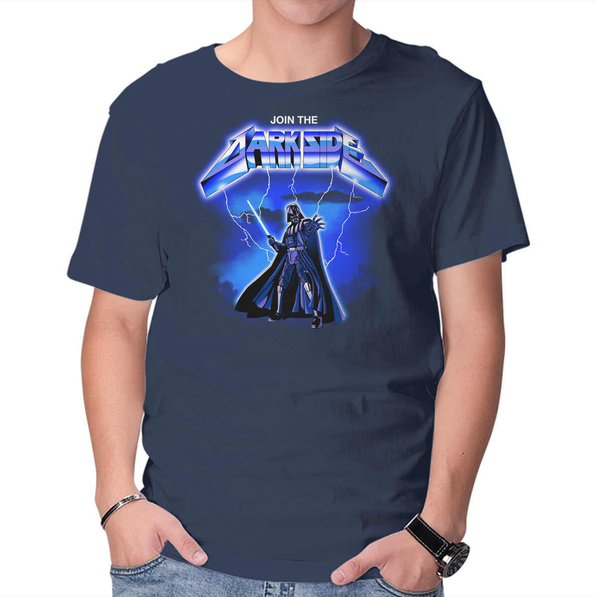 Metal Lord – Sci-Fi Graphic T-Shirt in navy, product display
