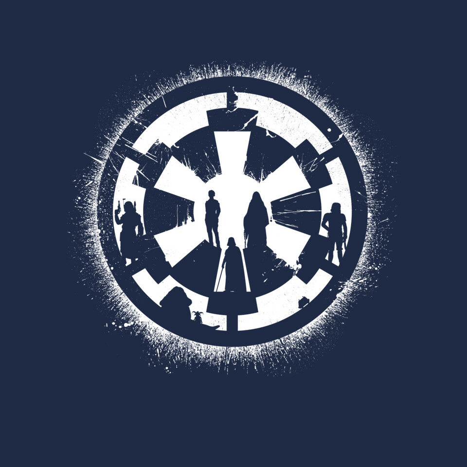 Dark Shadows – Sci-Fi Graphic T-Shirt design artwork for navy graphic T-shirt