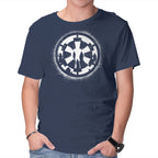 Dark Shadows – Sci-Fi Graphic T-Shirt in navy, product display