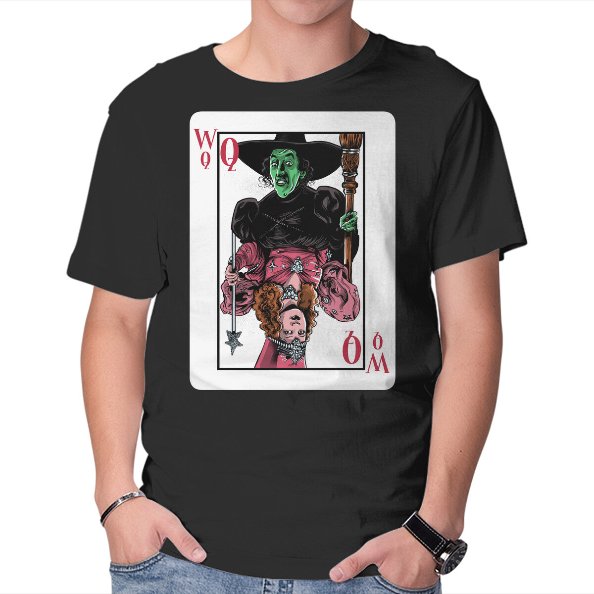 The Witches Of Oz – Fantasy Graphic T-Shirt in black, product display
