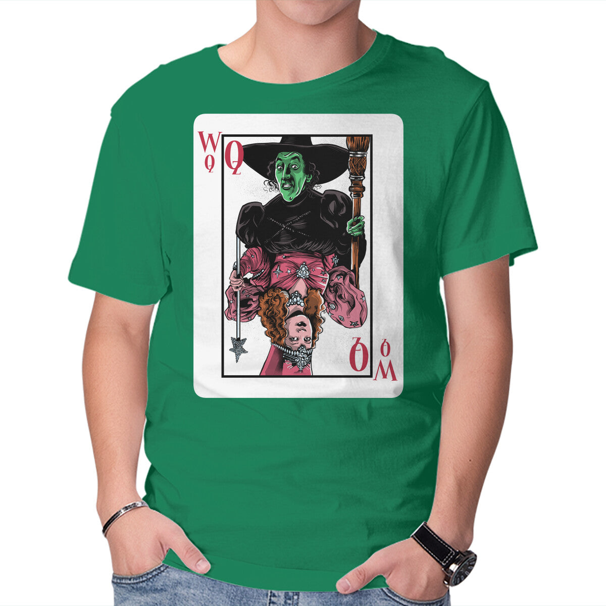 The Witches Of Oz – Fantasy Graphic T-Shirt in green, product display