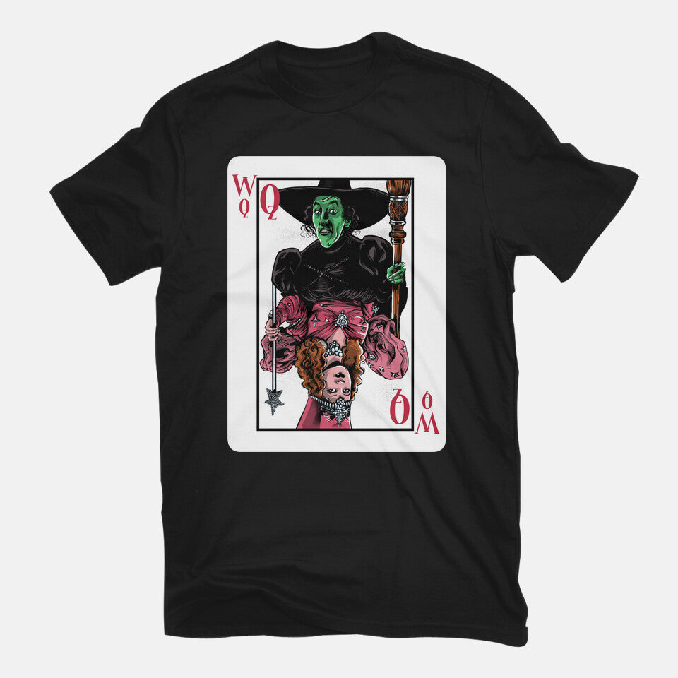 The Witches Of Oz – Fantasy Graphic T-Shirt in black, flat-lay product view