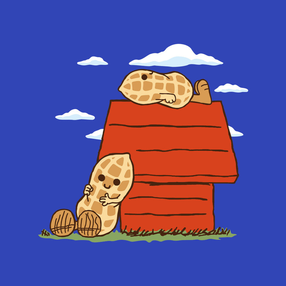 Peanuts – Funny Graphic T-Shirt design artwork for royal blue graphic T-shirt