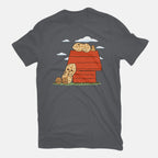 Peanuts – Funny Graphic T-Shirt in charcoal, flat-lay product view