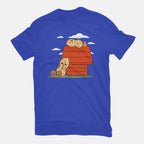 Peanuts – Funny Graphic T-Shirt in royal blue, flat-lay product view