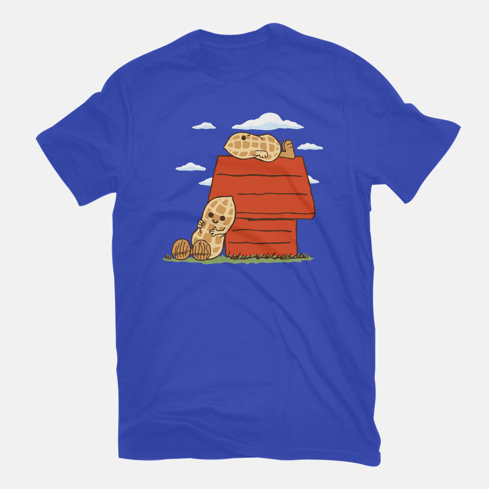Peanuts – Funny Graphic T-Shirt in royal blue, flat-lay product view