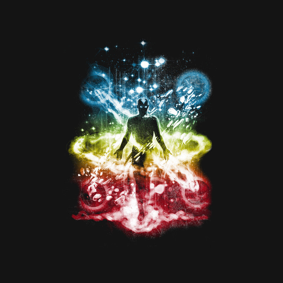 Last Space Bender – Anime Graphic T-Shirt design artwork for black graphic T-shirt
