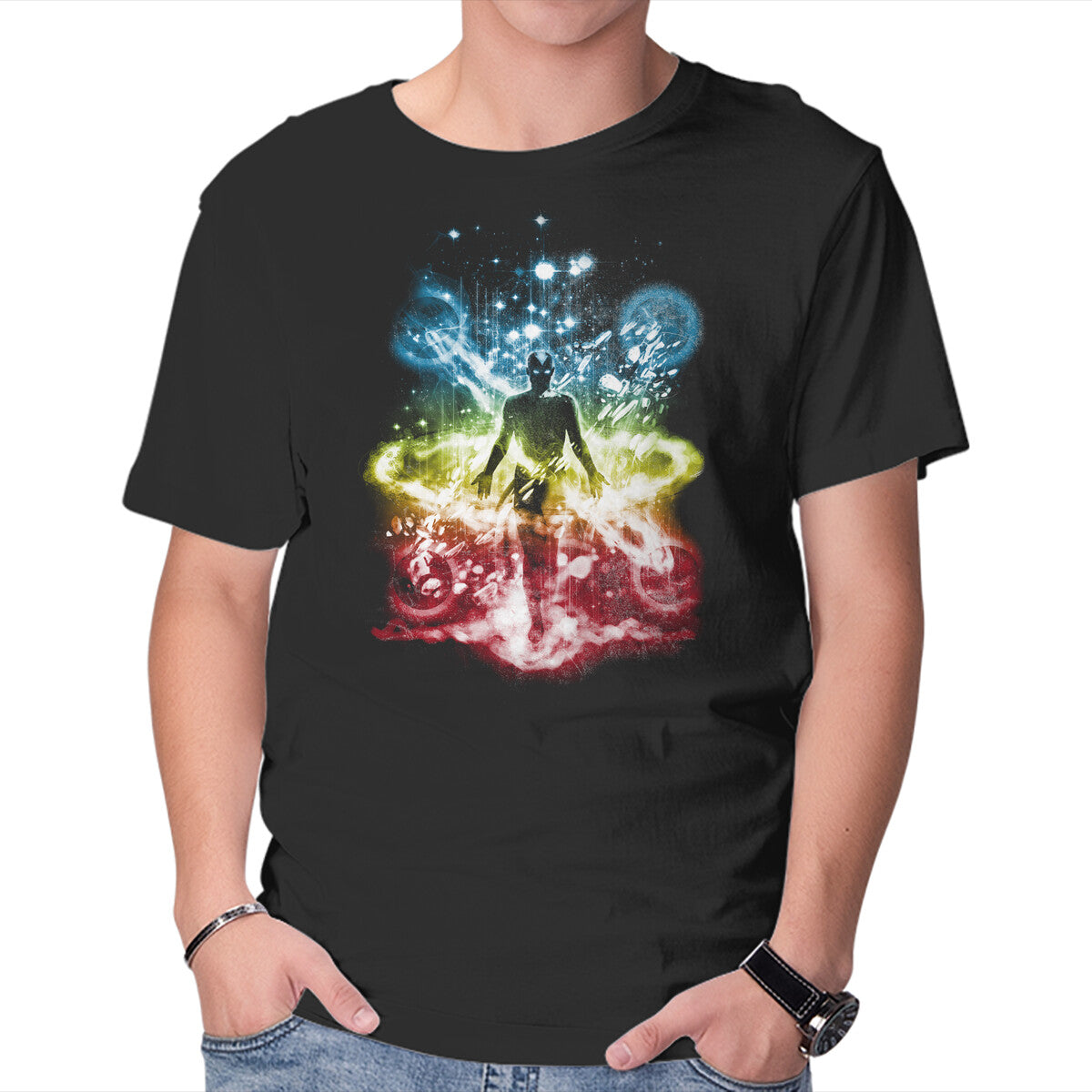 Last Space Bender – Anime Graphic T-Shirt in black, product display