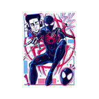 Spiderman Miles Morales Graphic T-Shirt design artwork for white graphic T-shirt