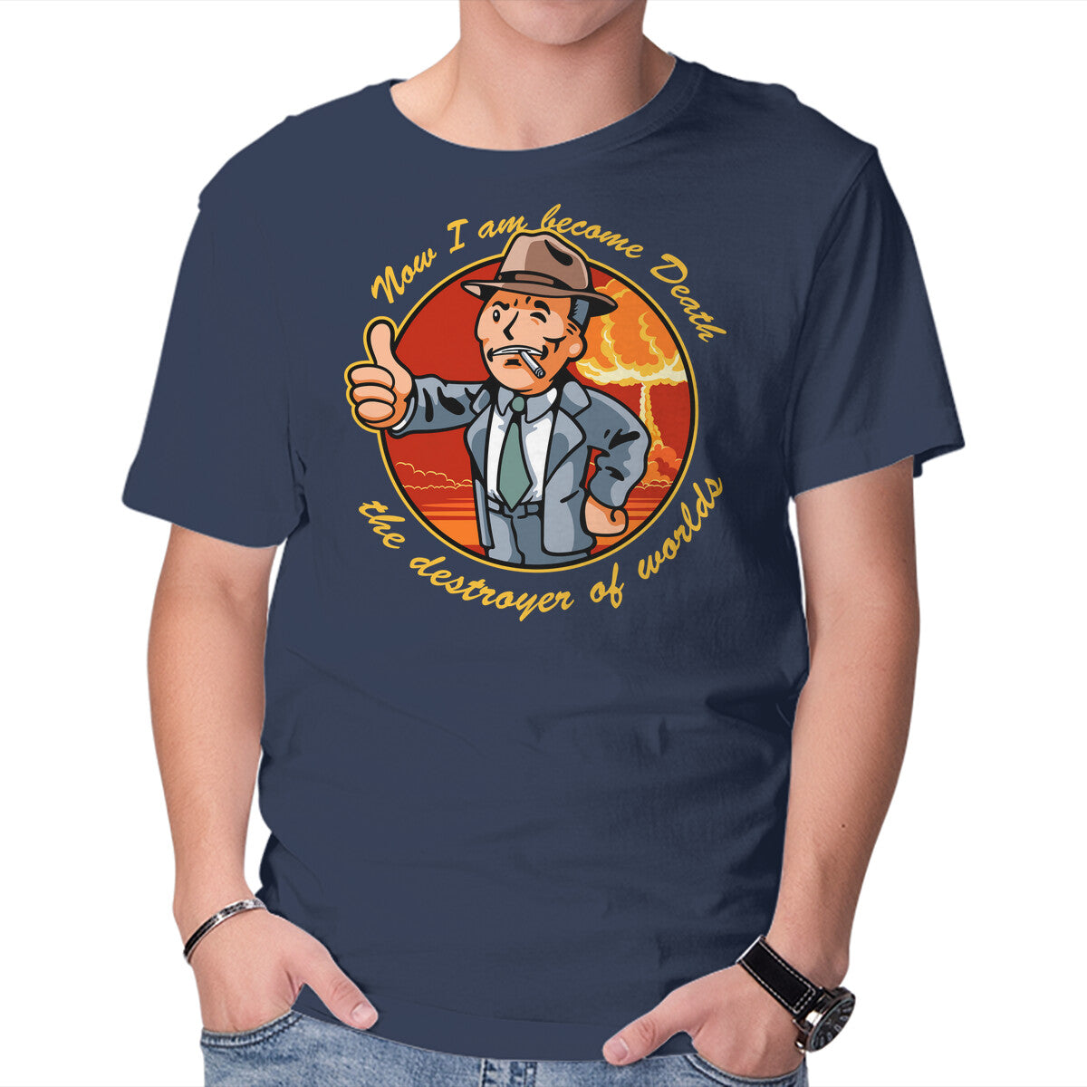 Oppen Boy – Movie Graphic T-Shirt in navy, product display