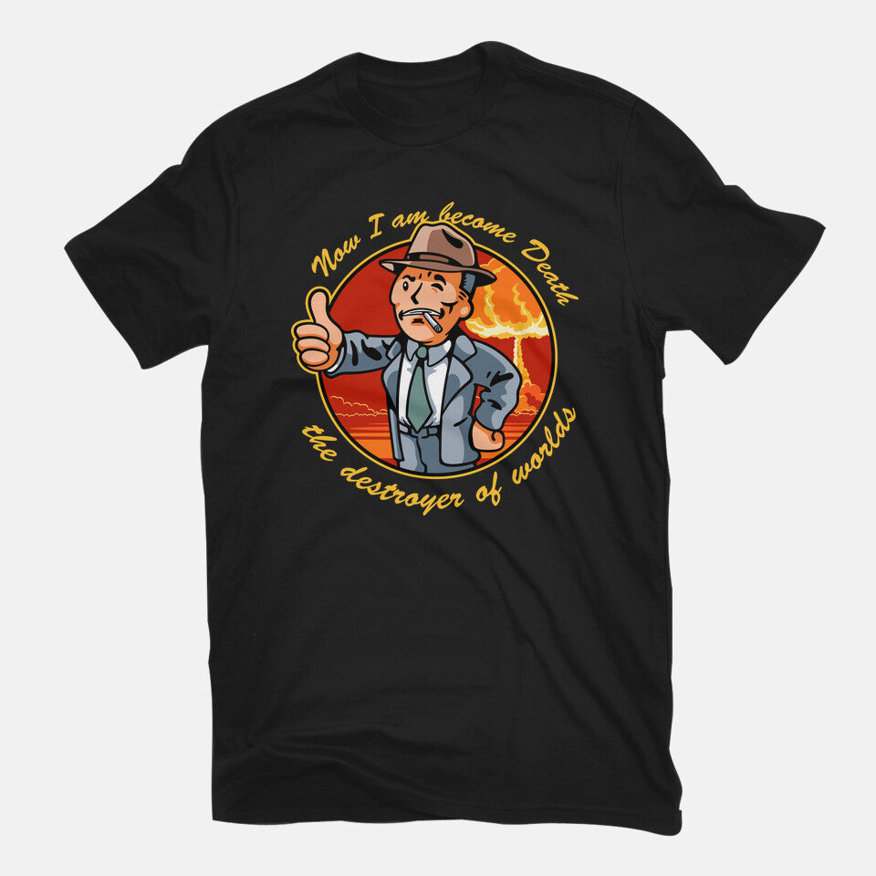 Oppen Boy – Movie Graphic T-Shirt in black, flat-lay product view