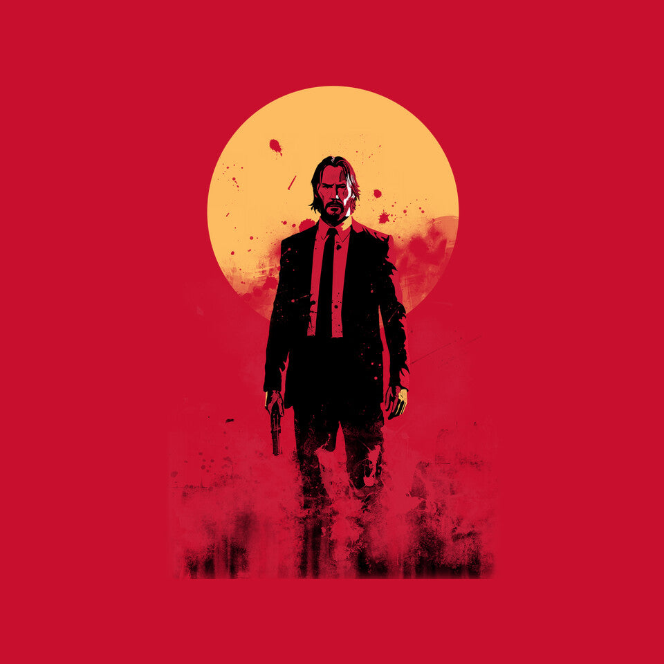 The Boogeyman Under The Sun – Movie Graphic T-Shirt design artwork for red graphic T-shirt