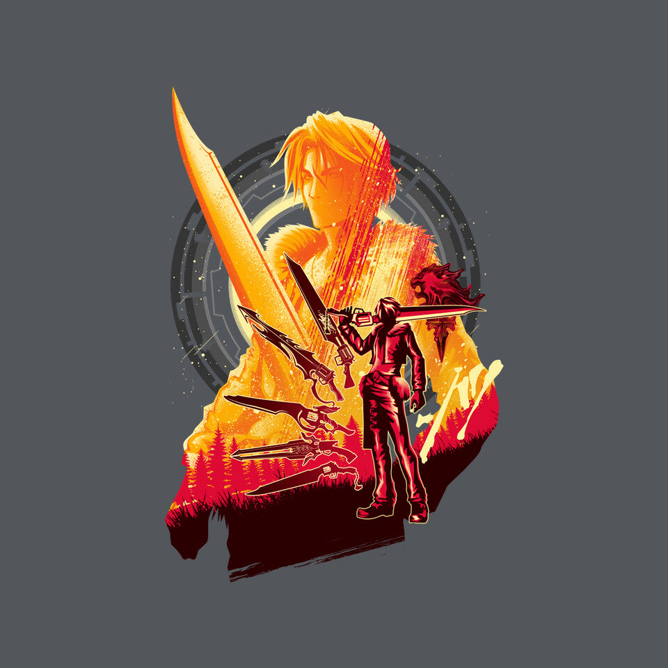Ultimate Weapon – Gaming Graphic T-Shirt design artwork for charcoal graphic T-shirt