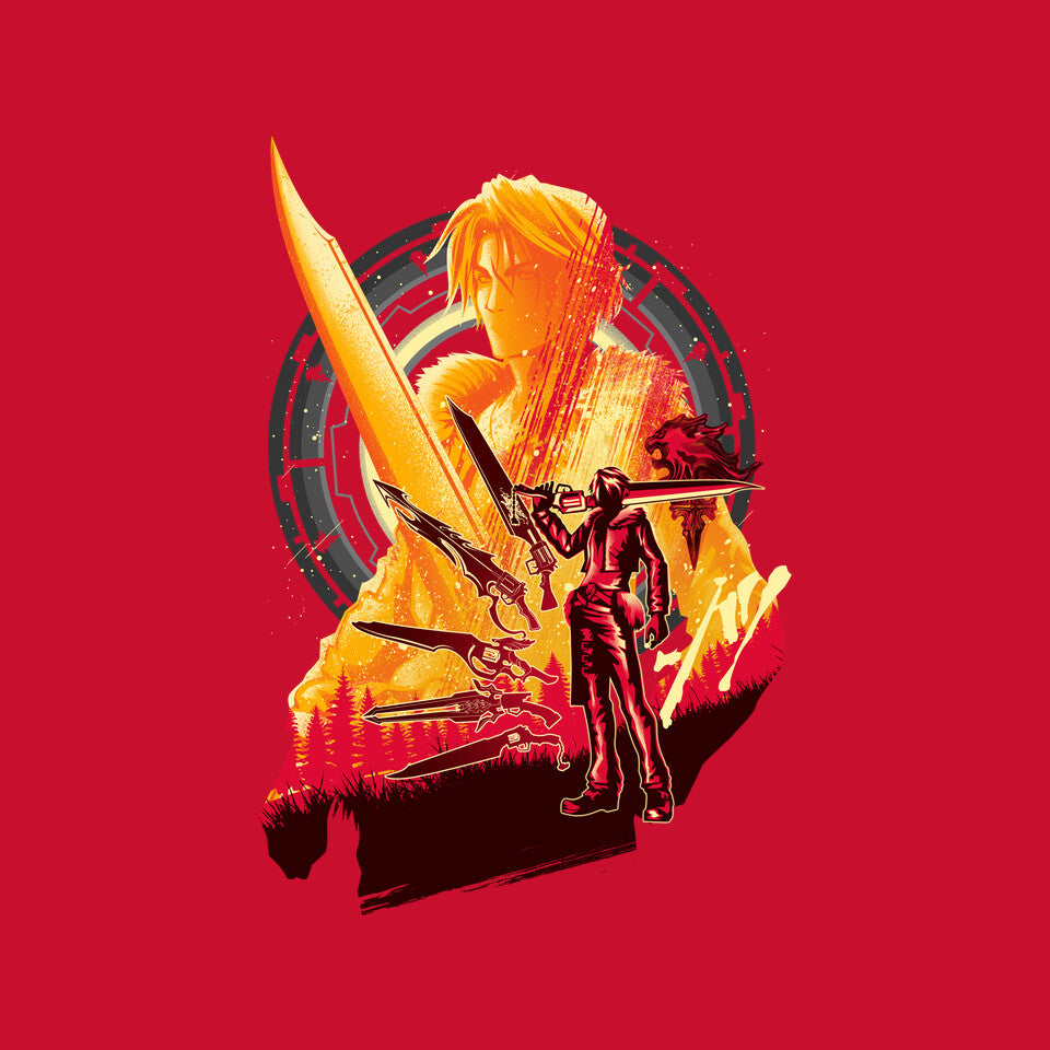 Ultimate Weapon – Gaming Graphic T-Shirt design artwork for red graphic T-shirt