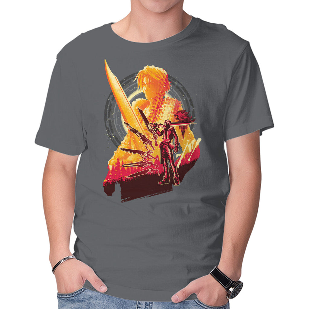 Ultimate Weapon – Gaming Graphic T-Shirt in charcoal, product display