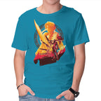 Ultimate Weapon – Gaming Graphic T-Shirt in turquoise, product display