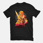 Ultimate Weapon – Gaming Graphic T-Shirt in black, flat-lay product view
